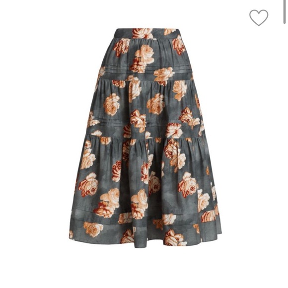 the westside Allora tiered midi skirt (XS) - Picture 2 of 10